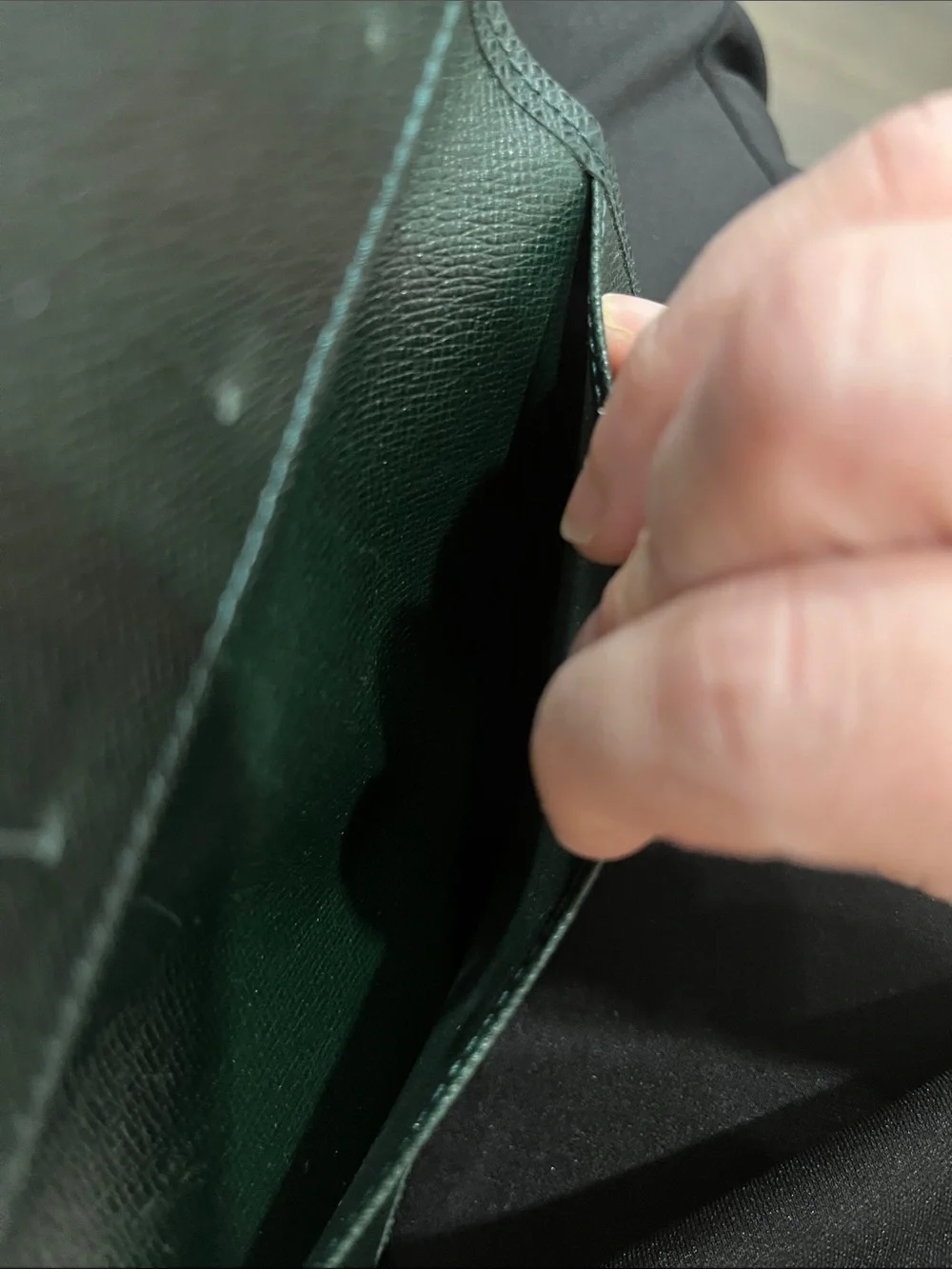Louis Vuitton check book wallet